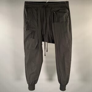 THOM KROM Size S Black Cotton Blend Joggers Casual Pants